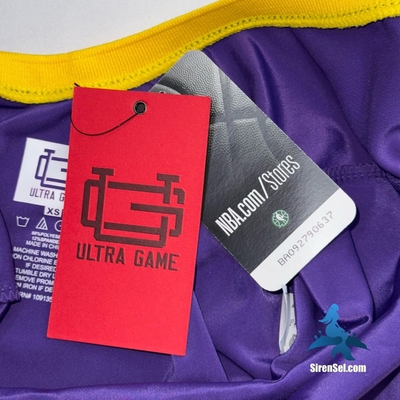 1086 NWT Authentic Ultra Game NBA Licensed Los Angeles Lakers Bodysuit - Size XS - Picture 13 of 16